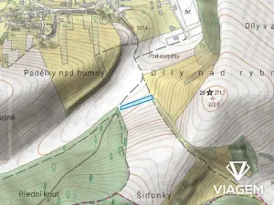 Prodej podílu pole, Diváky, 969 m2
