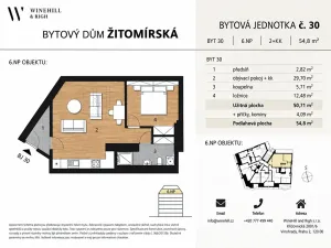 Prodej bytu 2+kk, Praha - Vršovice, Žitomírská, 58 m2