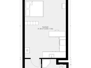 Pronájem bytu 1+kk, Jihlava, Okružní, 45 m2