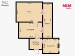 Pronájem bytu 1+1, Kdyně, Masarykova, 23 m2