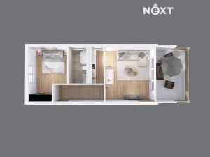 Prodej bytu 2+kk, Hluboká nad Vltavou, 45 m2