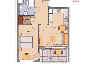 Prodej bytu 2+1, Praha, Svitákova, 60 m2