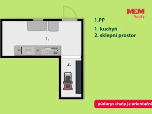 Prodej chaty, Kunětice, 50 m2