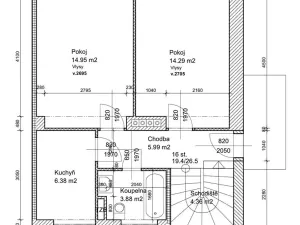 Pronájem bytu 4+1, Praha - Košíře, Urbanova, 90 m2