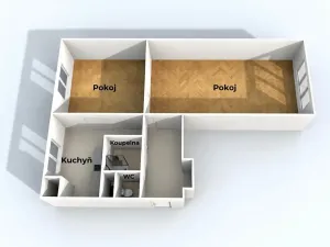 Prodej bytu 2+1, Ostrava, Maďarská, 58 m2