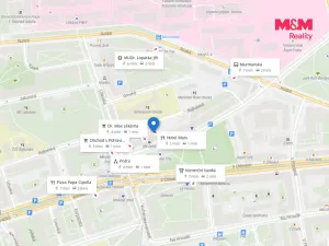 Pronájem bytu 1+kk, Praha - Vršovice, Kubánské náměstí, 19 m2