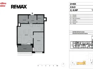 Pronájem bytu 2+kk, Praha - Hlubočepy, Divíškové, 50 m2