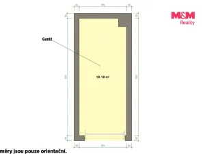 Pronájem garáže, Mariánské Lázně, Stavbařů, 19 m2