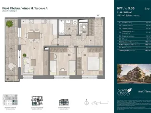 Prodej bytu 3+kk, Praha - Dolní Chabry, Velemínská, 80 m2