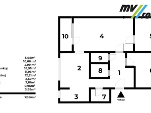 Prodej bytu 3+1, Pečky, V Horkách, 86 m2