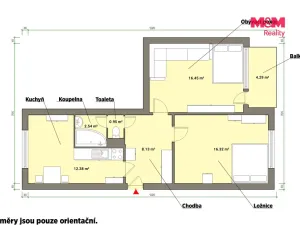 Prodej bytu 2+1, Tachov, Bělojarská, 63 m2