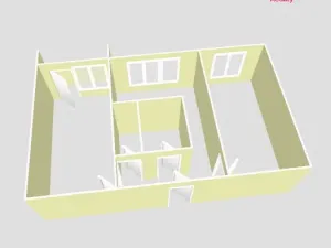Pronájem bytu 2+1, Ostrava - Poruba, Oty Synka, 52 m2