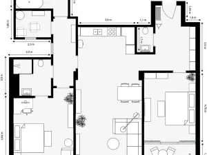 Prodej bytu 4+kk, Praha - Dejvice, Zelená, 125 m2