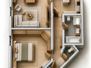 Prodej bytu 2+1, Praha - Dolní Počernice, K zámku, 65 m2