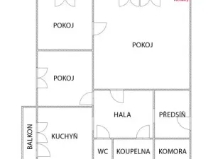 Prodej bytu 3+1, Orlová - Lutyně, Polní, 65 m2