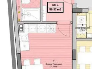 Prodej bytu 2+kk, Nesebar, Bulharsko, 52 m2