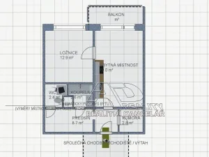 Pronájem bytu 2+kk, České Budějovice, 49 m2