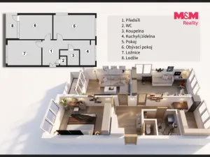 Prodej bytu 3+1, Rakovník - Rakovník II, Průběžná, 76 m2