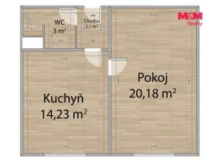 Prodej bytu 1+1, Teplá, Palackého, 40 m2