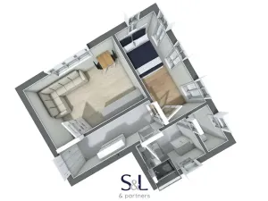 Pronájem bytu 1+kk, Hodkovice nad Mohelkou, Liberecká, 37 m2