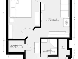Prodej bytu 2+kk, Světlá nad Sázavou, Sázavská, 45 m2