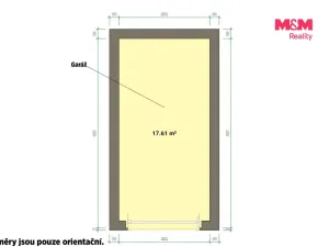 Prodej garáže, Cheb - Háje, 19 m2