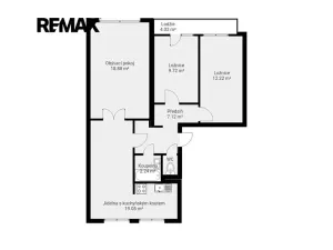 Pronájem bytu 3+1, Praha - Záběhlice, Bělčická, 74 m2