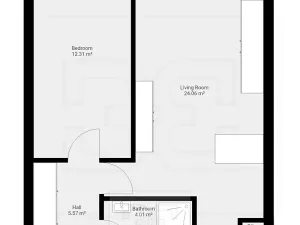 Pronájem bytu 2+kk, Praha - Hloubětín, Slévačská, 48 m2