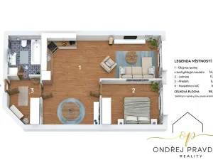 Prodej bytu 2+kk, Praha - Prosek, Mimoňská, 60 m2