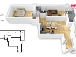 Prodej bytu 3+kk, Praha - Vinohrady, Sázavská, 71 m2