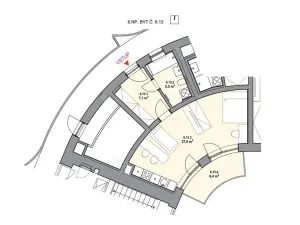 Prodej bytu 1+kk, Brno, Řepova, 42 m2
