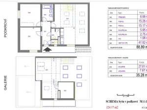 Pronájem bytu 3+kk, Praha, Na pahorku, 89 m2