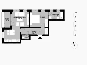 Prodej bytu 2+kk, Praha, Kaliberové, 56 m2
