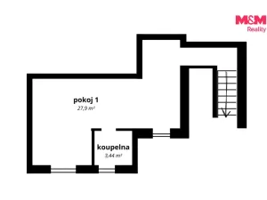 Prodej bytu 1+kk, Praha - Ruzyně, Duchcovská, 36 m2