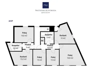 Prodej činžovního domu, Tábor, Čsl. armády, 200 m2