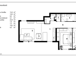 Prodej bytu 3+kk, Chrudim, Resselovo náměstí, 90 m2