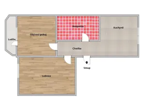Pronájem bytu 2+1, Hodonín, 62 m2