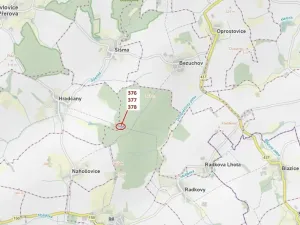 Dražba lesa, Hradčany-Kobeřice, 1703 m2