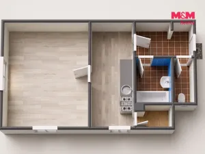 Prodej bytu 1+1, Nejdek, sídliště 9. května, 40 m2