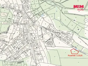 Prodej pozemku pro bydlení, Valeč, 1556 m2