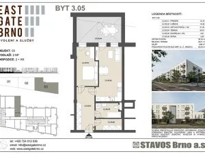 Prodej bytu 2+kk, Brno, 56 m2