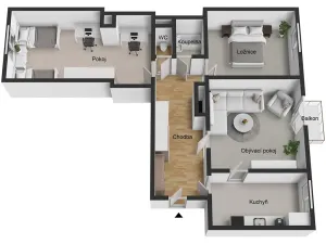 Prodej bytu 3+1, Ostrava, nábřeží Svazu protifašistických bojovníků, 81 m2