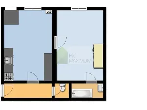 Pronájem bytu 2+kk, Praha - Žižkov, Ondříčkova, 53 m2