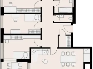 Pronájem bytu 4+kk, Praha - Hlubočepy, Vítové, 103 m2