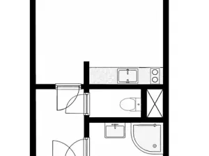 Pronájem bytu 1+kk, Praha - Braník, Vavřenova, 23 m2