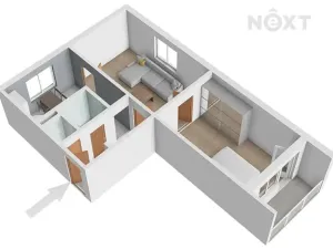 Prodej bytu 2+1, Břeclav, Fintajslova, 54 m2