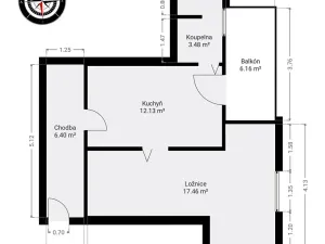 Prodej bytu 2+kk, Praha - Holešovice, Bubenská, 49 m2