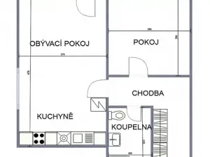Pronájem bytu 2+kk, Uherský Brod, U Mlýnů, 51 m2