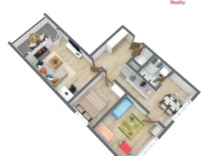Prodej bytu 3+1, Chomutov, Kamenná, 60 m2