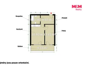 Pronájem bytu 2+kk, Plzeň - Jižní Předměstí, Poděbradova, 44 m2